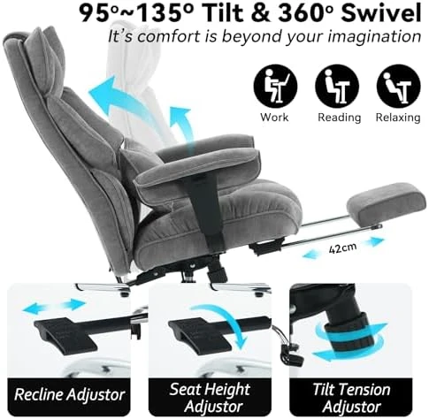 Executive Office Chair with Foot Rest — Smart Chairs, Efomao