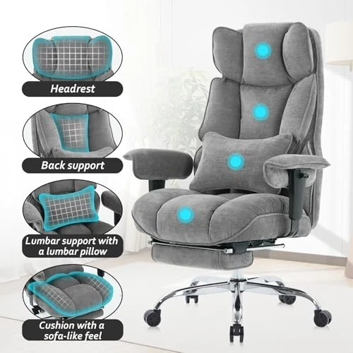 Executive Office Chair with Foot Rest — Smart Chairs, Efomao