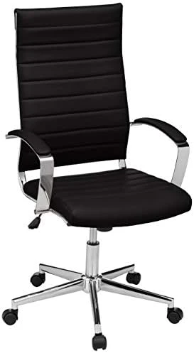 High-Back Swivel Office Chair with Lumbar Support — Smart Chairs, Amazon Basics