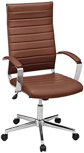High-Back Swivel Office Chair with Lumbar Support — Smart Chairs, Amazon Basics