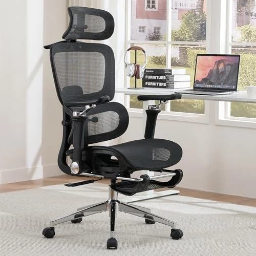 Mesh Ergonomic Office Chair with 6D Armrests — Smart Chairs, hujusko