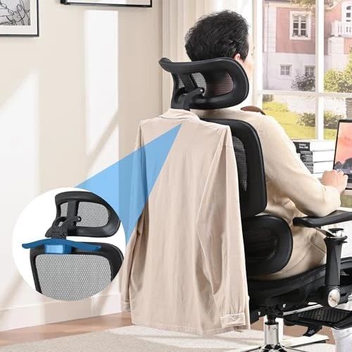 Mesh Ergonomic Office Chair with 6D Armrests — Smart Chairs, hujusko