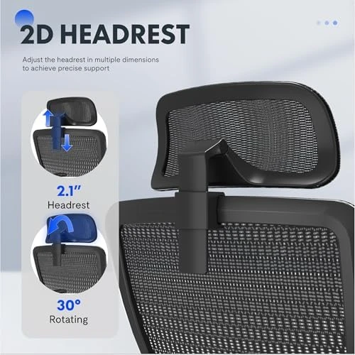 OC3 Ergonomic Office Chair with Footrest — Smart Chairs, FLEXISPOT