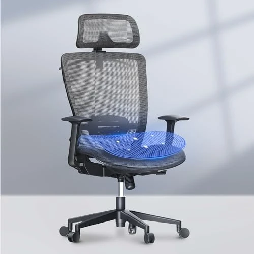 OC3 Ergonomic Office Chair with Footrest — Smart Chairs, FLEXISPOT