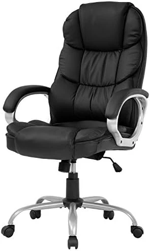 Office Chair Computer High Back Adjustable Ergonomic Desk Chair Executive PU Leather Swivel Task Chair with Armrests... — Smart Chairs, FDW Store