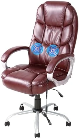 Office Chair Computer High Back Adjustable Ergonomic Desk Chair Executive PU Leather Swivel Task Chair with Armrests... — Smart Chairs, FDW Store