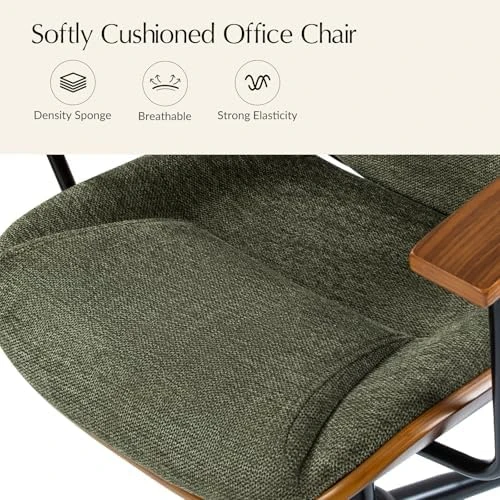 Solid Wood Office Chair with Rocking Function — Smart Chairs, HULALA HOME
