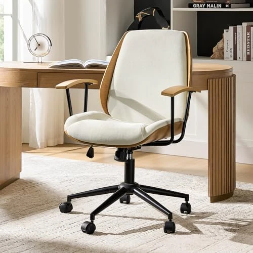 Solid Wood Office Chair with Rocking Function — Smart Chairs, HULALA HOME