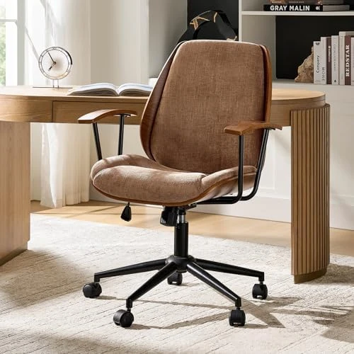 Solid Wood Office Chair with Rocking Function — Smart Chairs, HULALA HOME