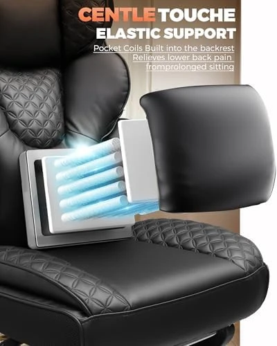 Big and Tall Office Chair with Footrest — Smart Chairs, COMHOMA