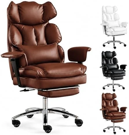 Big and Tall Office Chair with Footrest — Smart Chairs, Simple Deluxe