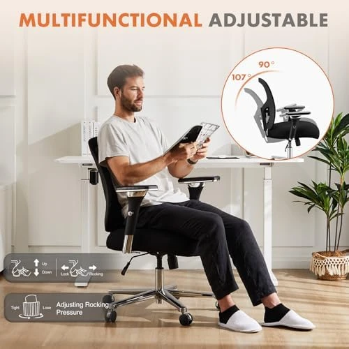Big and Tall Office Desk Chair with Lumbar Support — Smart Chairs, Sweetcrispy