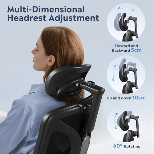 Big and Tall Reclining Ergonomic Desk Chair — Smart Chairs, DEVAISE