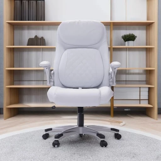 Ergonomic PU Leather Office Chair with Click5 Lumbar Support and FlipAdjust Armrests — Smart Chairs, Nouhaus