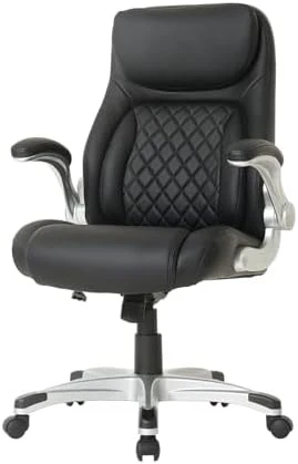 Ergonomic PU Leather Office Chair with Click5 Lumbar Support and FlipAdjust Armrests — Smart Chairs, Nouhaus