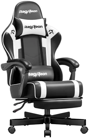 Gaming Chair with Footrest and Lumbar Support — Smart Chairs, JECQCUPG