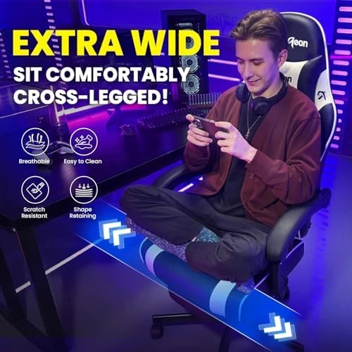 Gaming Chair with Footrest and Lumbar Support — Smart Chairs, JECQCUPG