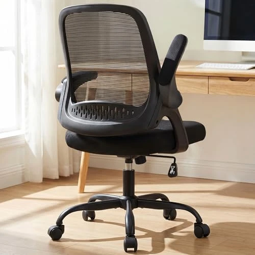 Office Chair Gaming Desk Computer Mesh Ergonomic Chair with Flip-up Arms Comfy Lumbar Support Adjustable Height Rolling... — Smart Chairs, NEO CHAIR