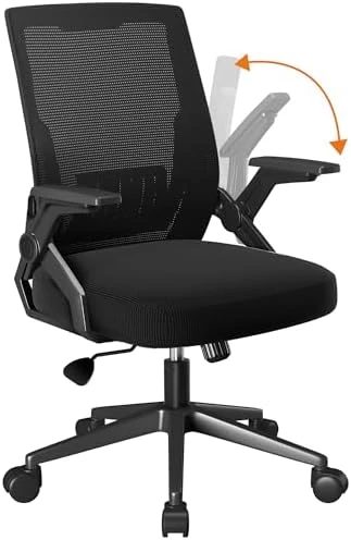 Office Chair with Flip-up Armrests, Ergonomic Computer Desk Chair with Adaptive Lumbar Support & Breathable Mesh — Smart Chairs, COMHOMA