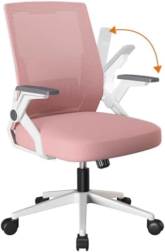 Office Chair with Flip-up Armrests, Ergonomic Computer Desk Chair with Adaptive Lumbar Support & Breathable Mesh — Smart Chairs, COMHOMA