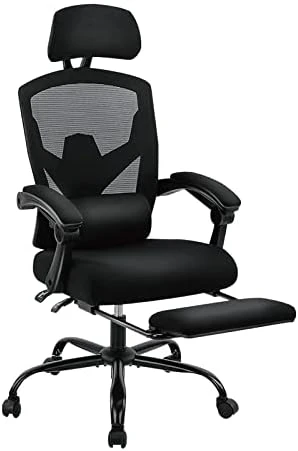 Office Desk Chair with Footrest Ergonomic Gaming Chair — Smart Chairs, DUMOS
