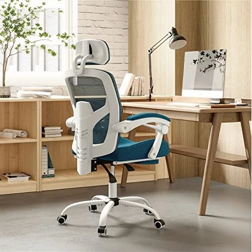 Office Desk Chair with Footrest Ergonomic Gaming Chair — Smart Chairs, DUMOS