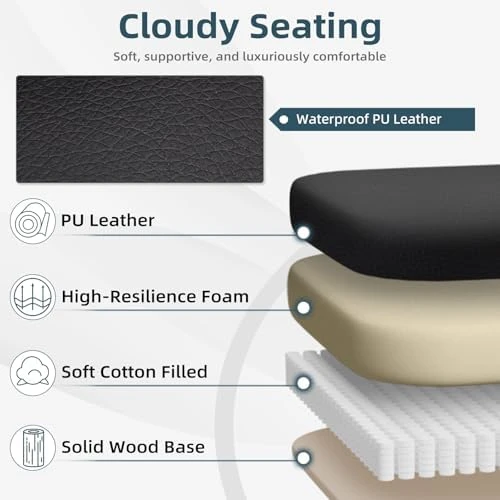6-Point Massage Office Chair with Heat, Ergonomic Reclining Desk Chair with Footrest, PU Leather Executive Chairs for... — Massage Chairs, HOMREST