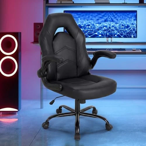 Ergonomic Computer Gaming Chair with PU Leather Lumbar Support — Smart Chairs, DUMOS