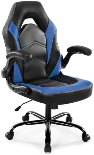 Ergonomic Computer Gaming Chair with PU Leather Lumbar Support — Smart Chairs, DUMOS