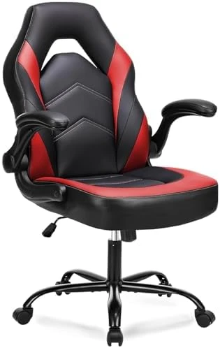 Ergonomic Computer Gaming Chair with PU Leather Lumbar Support — Smart Chairs, DUMOS