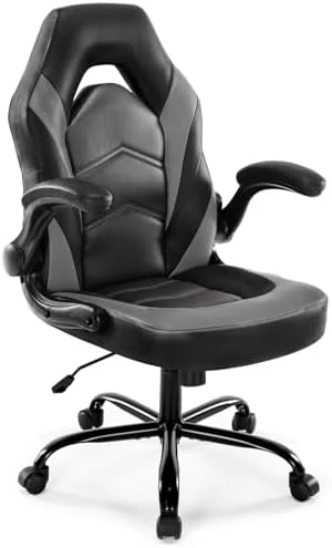 Ergonomic Computer Gaming Chair with PU Leather Lumbar Support — Smart Chairs, DUMOS