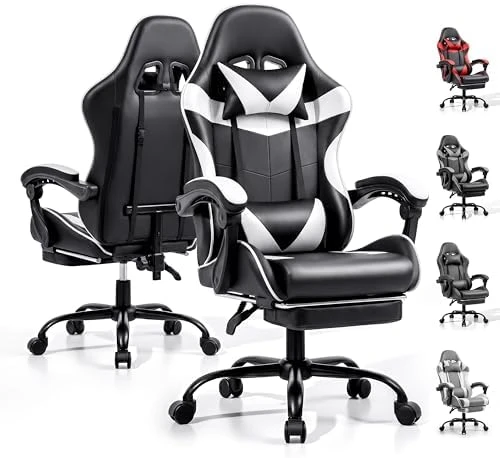 Gaming Chair with Footrest and Lumbar Support — Smart Chairs, Ray Bear