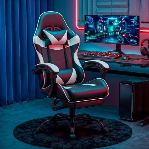 Gaming Chair with Footrest and Lumbar Support — Smart Chairs, Ray Bear