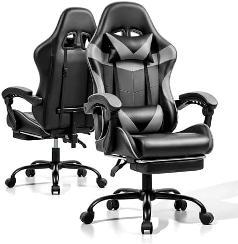 Gaming Chair with Footrest and Lumbar Support — Smart Chairs, Ray Bear