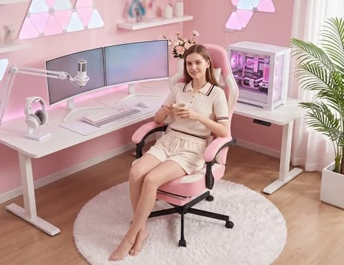 Gaming Chair with Footrest, Ergonomic High Back Computer Chair — Smart Chairs, Mistpeople