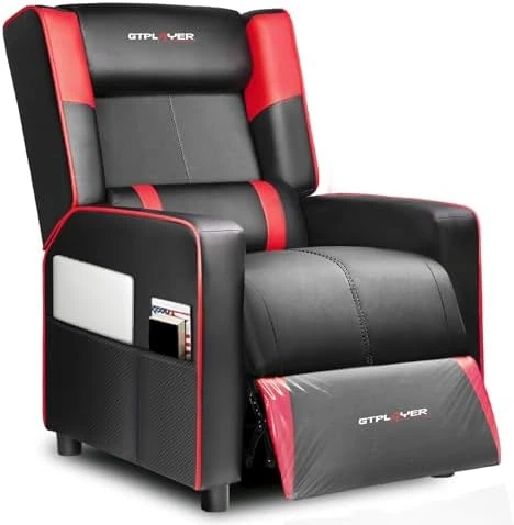 Gaming Recliner Chair for Living Room Racing Style Single PU Leather Gaming Sofa for Adults Modern Game Recliners... — Massage Chairs, GTPLAYER