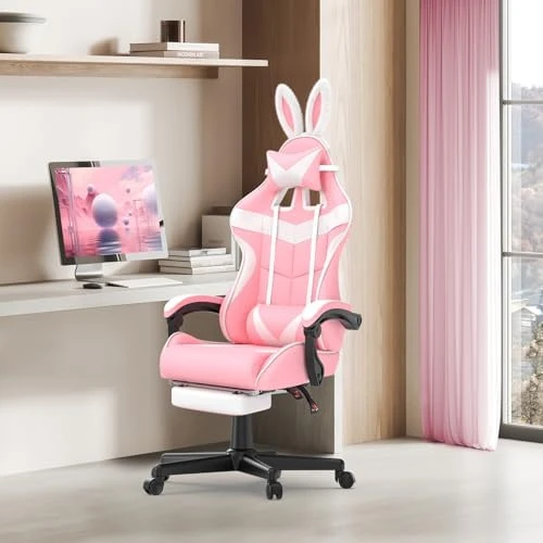 Green Gaming Chair with Footrest — Smart Chairs, Soontrans