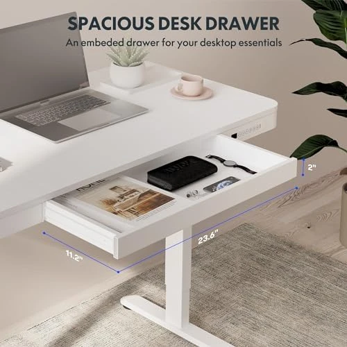 Comhar Electric Standing Desk with Drawers and USB Charging — Standing Desk, FLEXISPOT