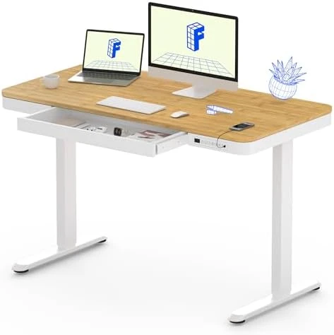 Comhar Electric Standing Desk with Drawers and USB Charging — Standing Desk, FLEXISPOT