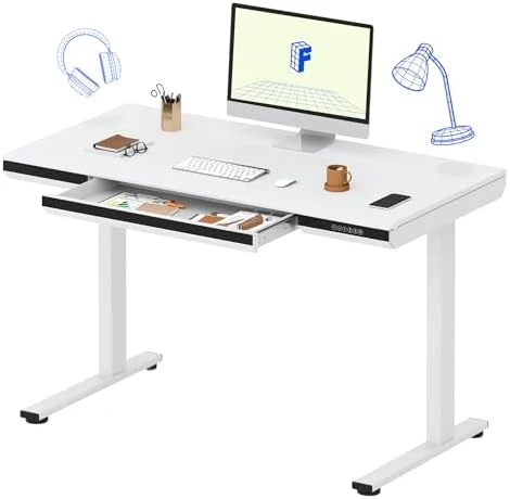 Comhar Electric Standing Desk with Drawers and USB Charging — Standing Desk, FLEXISPOT