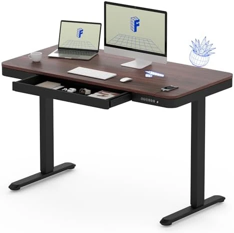 Comhar Electric Standing Desk with Drawers and USB Charging — Standing Desk, FLEXISPOT