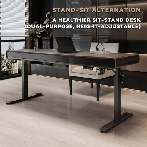 Electric Standing Desk with 3 Drawers — Standing Desk, Dongge