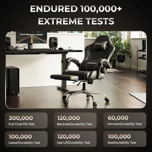 Ergonomic Gaming Chair with Footrest — Smart Chairs, Dowinx