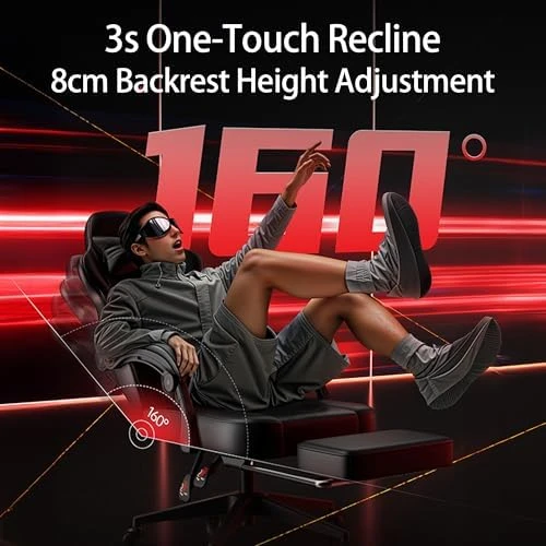 Ergonomic Gaming Chair with Massage and Heat — Smart Chairs, QXC