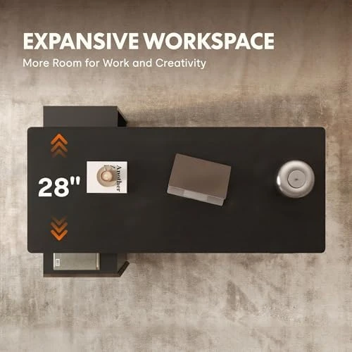 Executive Standing Desk with Drawers & CPU Holder — Standing Desk, FLEXISPOT