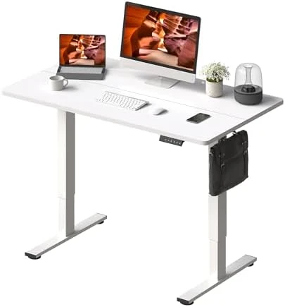 Large Height Adjustable Standing Desk with Cable Management — Standing Desk, FitStand