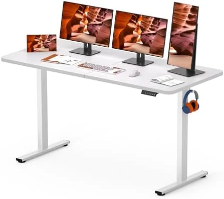 Large Height Adjustable Standing Desk with Cable Management — Standing Desk, FitStand