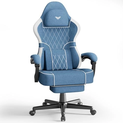 Leather Ergonomic Gaming Chair with Footrest and Linkage Armrest — Smart Chairs, Ferghana