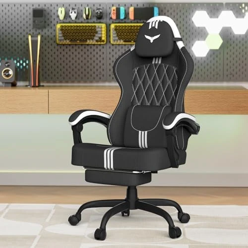 Linen Fabric Ergonomic Gaming Chair with Pocket Spring Cushion — Smart Chairs, Soontrans