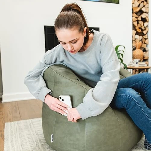 Milano w/ Vibe Vibrating Massage Bean Bag Chair — Massage Chairs, Big Joe